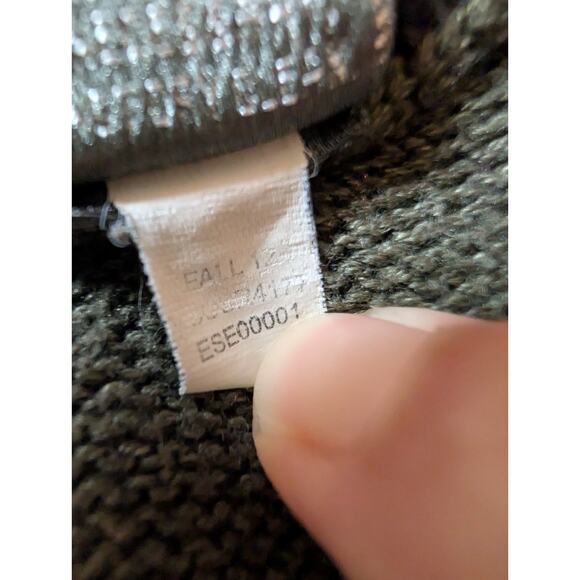 Oscar De La Renta Olive Green Men's 1/4 zip Sweater Size L Fall Sweater Dad - Picture 3 of 6